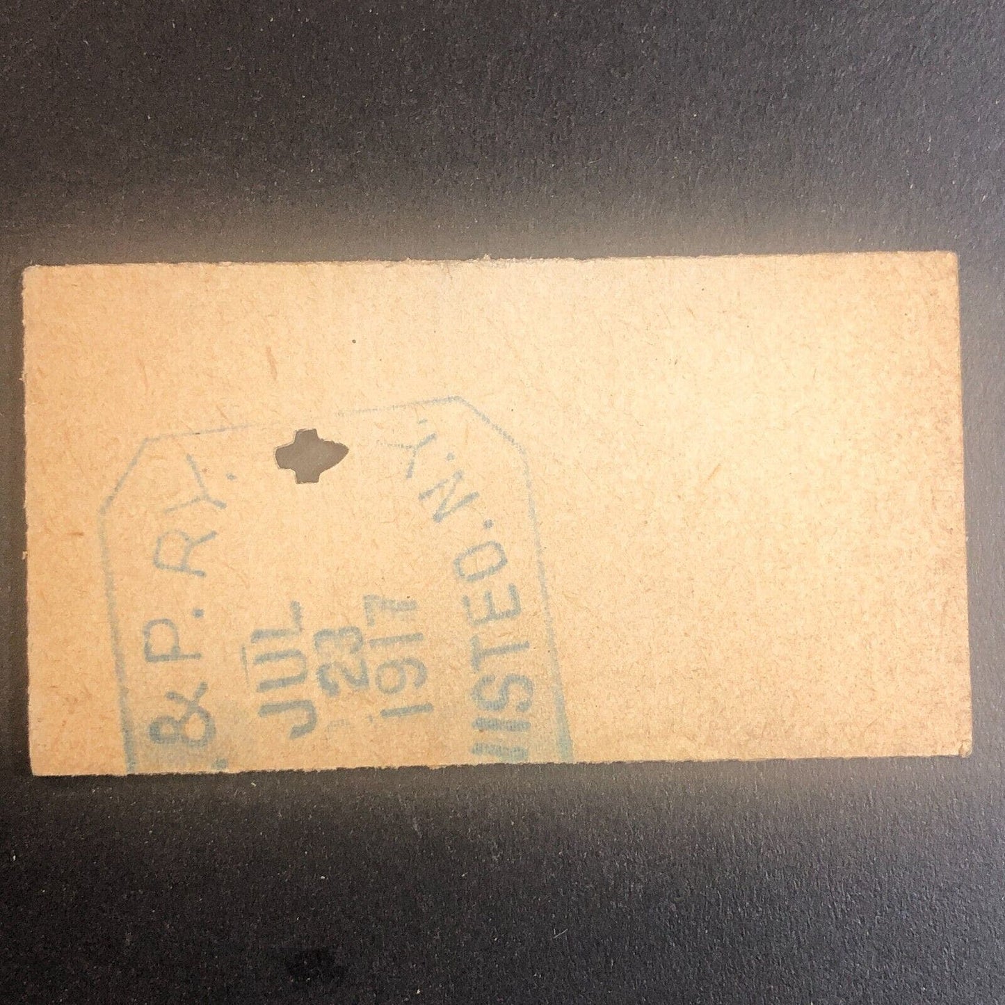 New York & Pennsylvania Railroad July 23 1917 Greenwood, NY Ticket #53600
