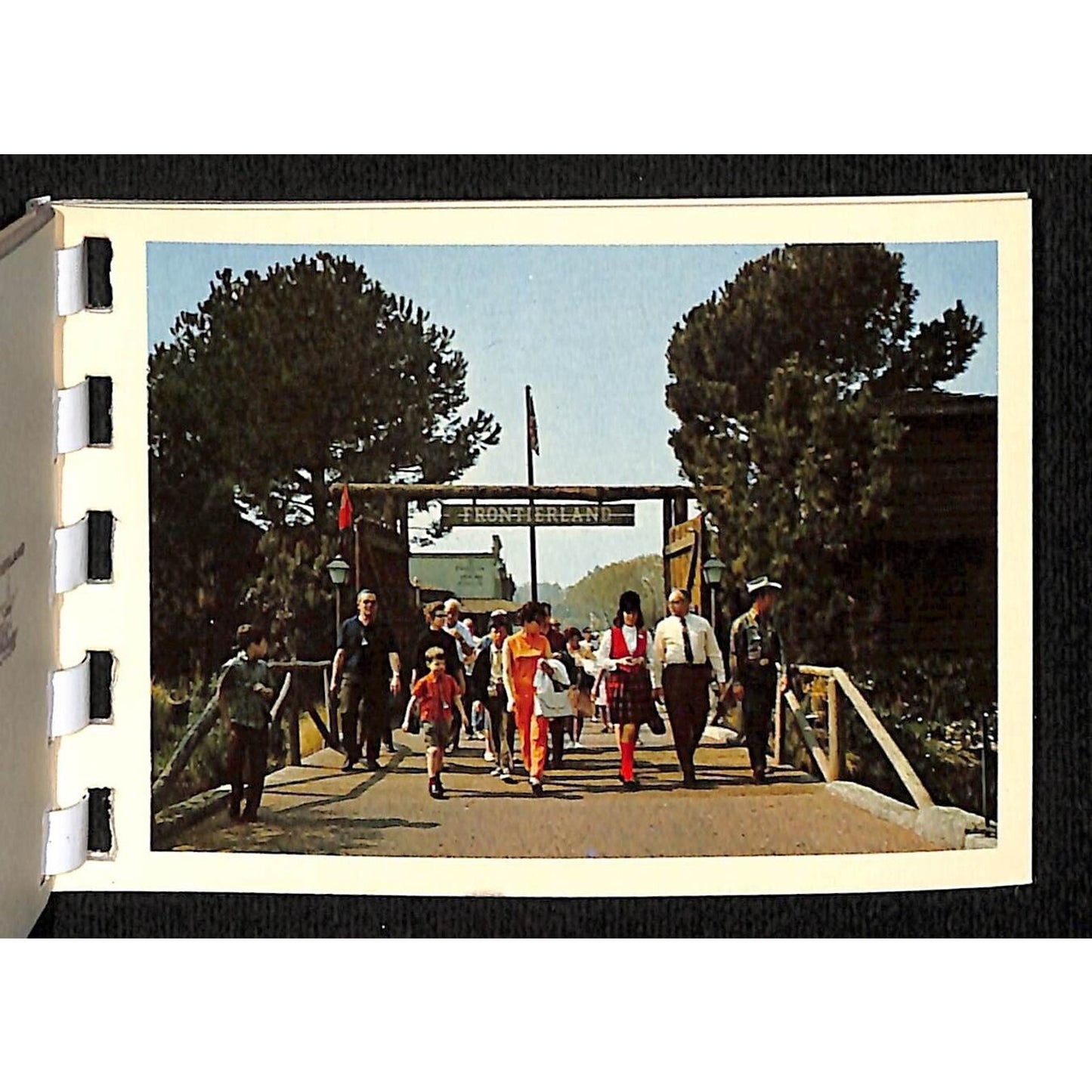 Disneyland Hi-Lites c1960's 12 Image Spiral Bound Card Stock Souvenir Booklet