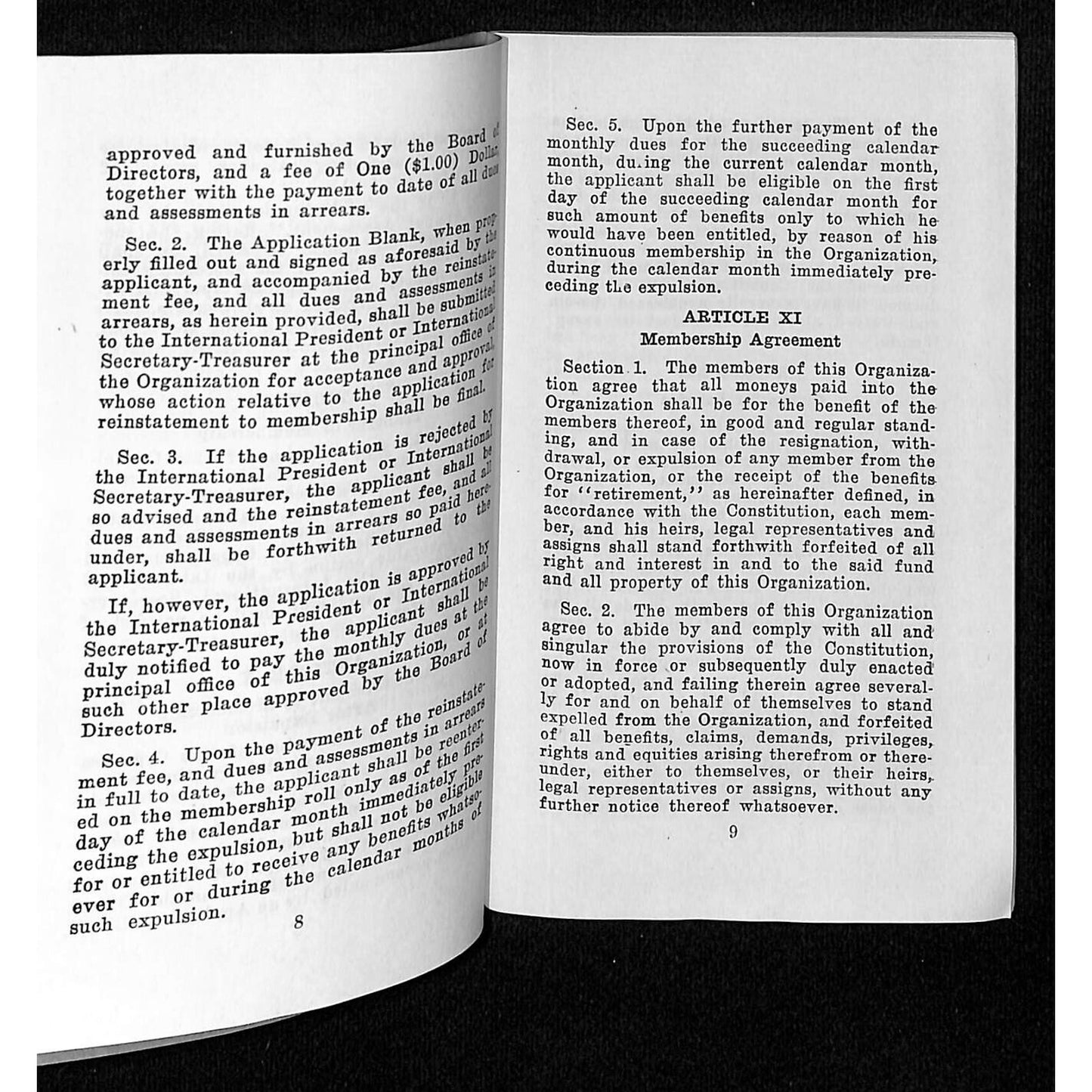 1939 Brotherhood's Relief and Compensation Fund BRCF Railroad Booklet 57pp VGC