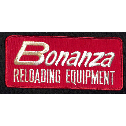 Bonanza Reloading Equipment Large Embr. Patch 3" x 6 3/4" NOS VGC c1970's -80's