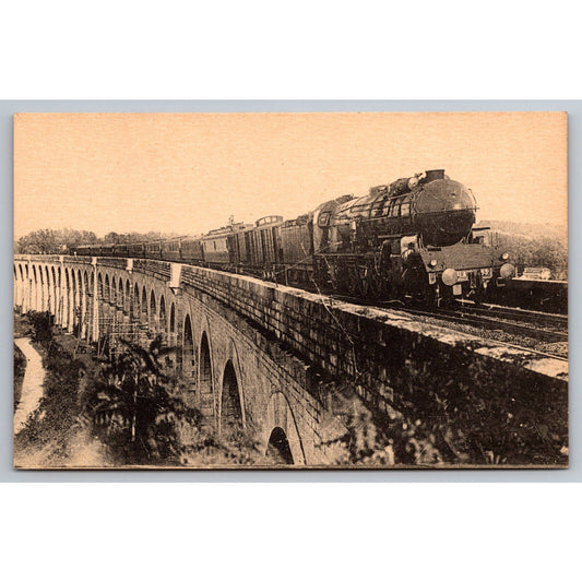 French Railroad RPPC* Postcard Machine Mountain 241 A 93 c1900 H.M.P.