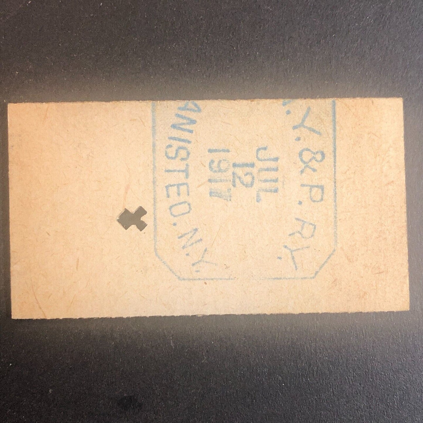 New York & Pennsylvania Railroad July 12 1917 Rexville, NY Ticket #30224