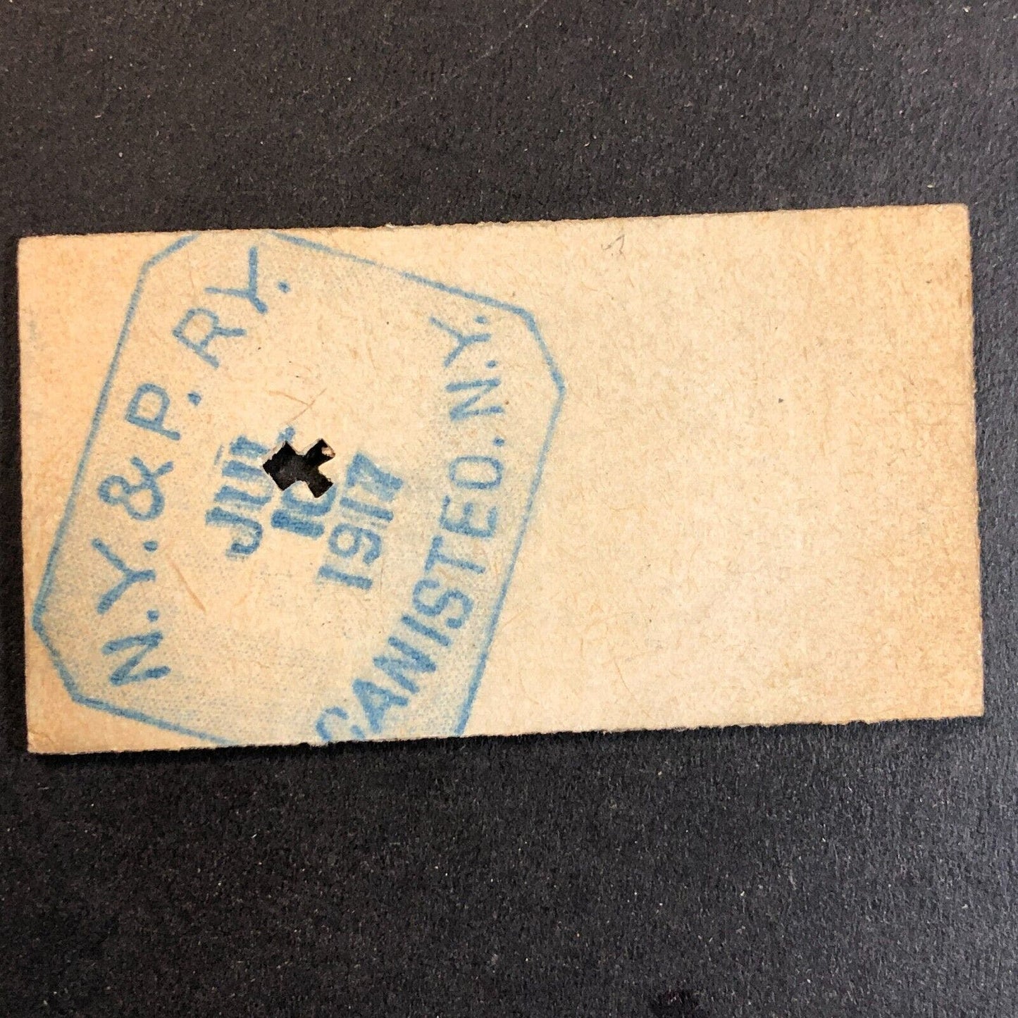 New York & Pennsylvania Railroad July 10 1917 Whitesville, NY Ticket #18239