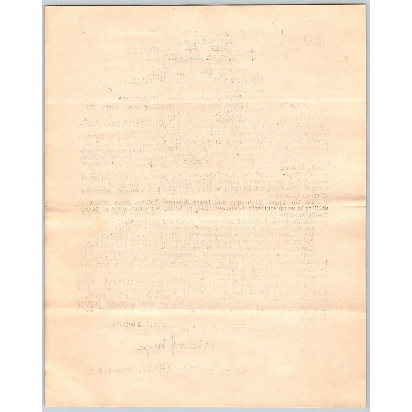 Bangor, ME Chief Signal Office, War Department Farmers' Bulletin - Jan. 9, 1879
