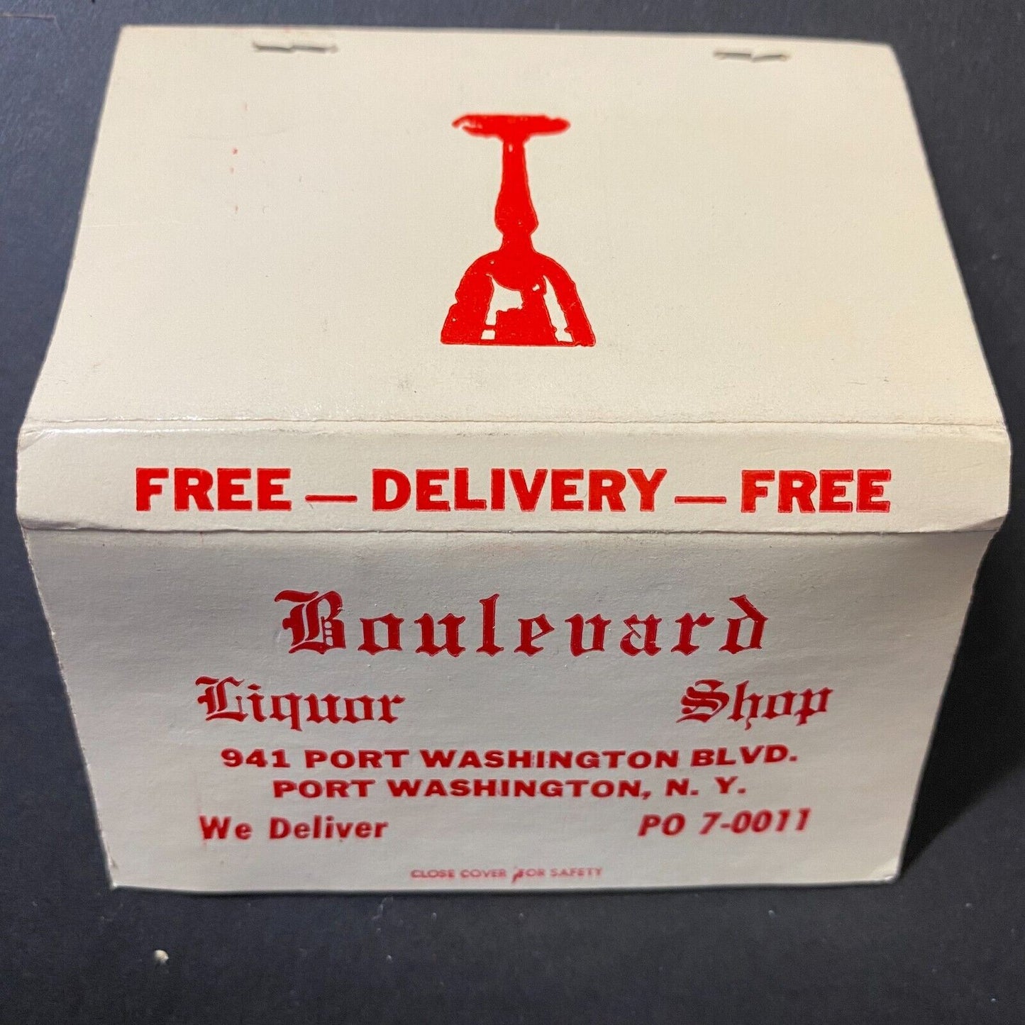 Boulevard Liquor Shop Port Washington, NY Full 40-stk Matchbook c1960's