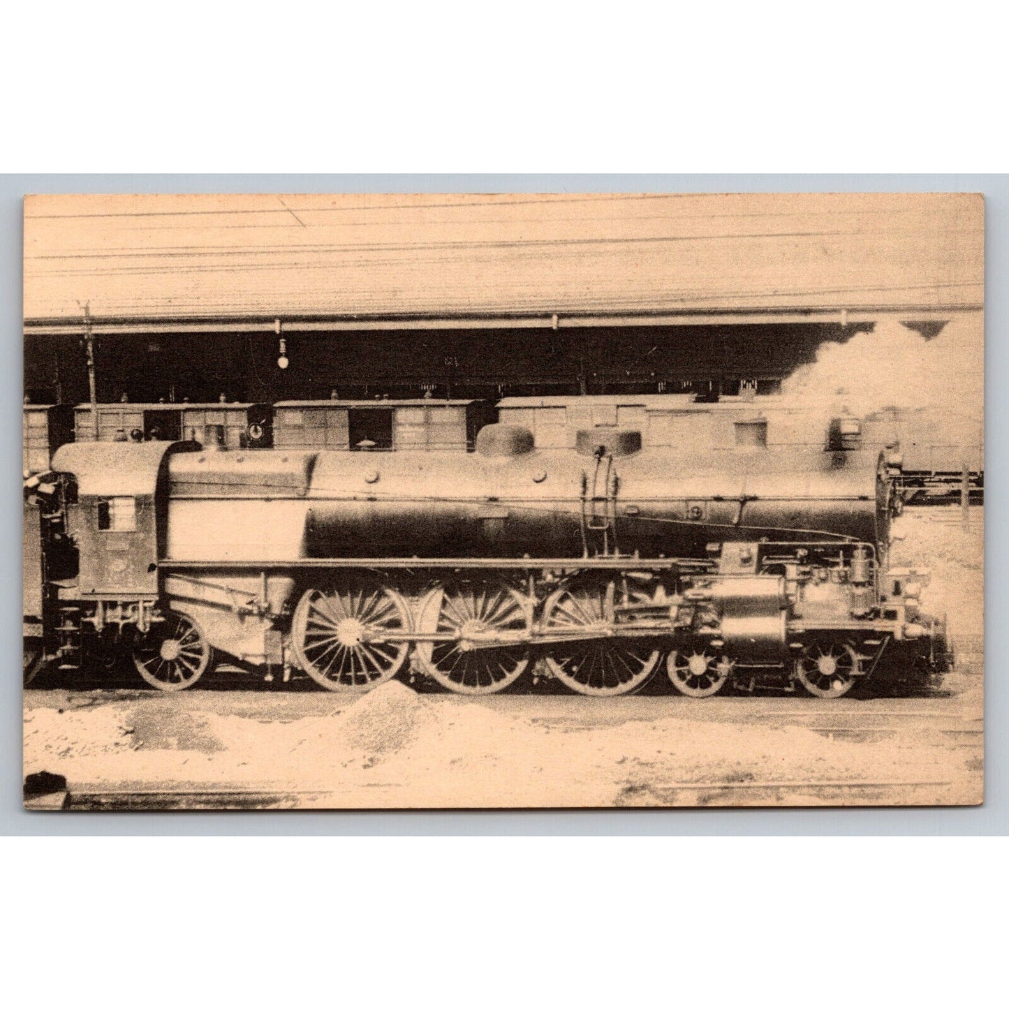 French Railroad RPPC* Postcard Machine 2902 Series 2901-2902 c1900 H.M.P.
