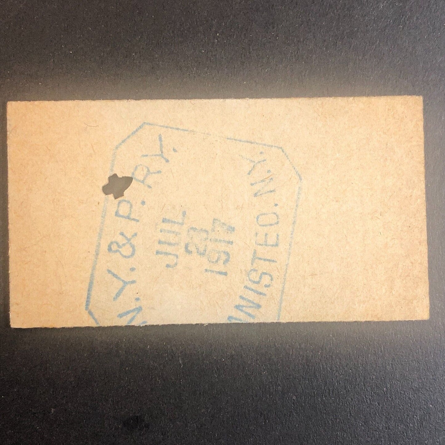 New York & Pennsylvania Railroad July 23 1917 Rexville, NY Ticket #30258