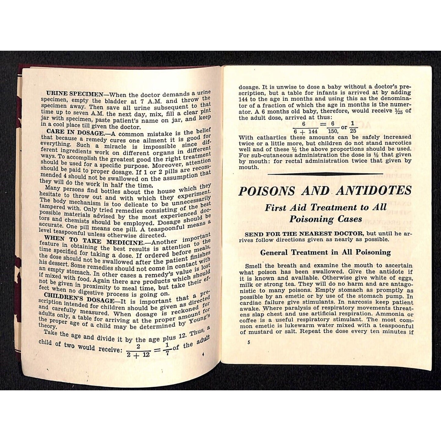 1930 McKesson's "First Aid in Emergencies" Booklet 79pp VGC
