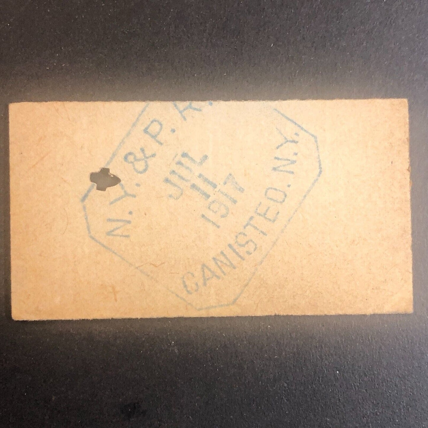 New York & Pennsylvania Railroad July 11 1917 Greenwood, NY Ticket #53519