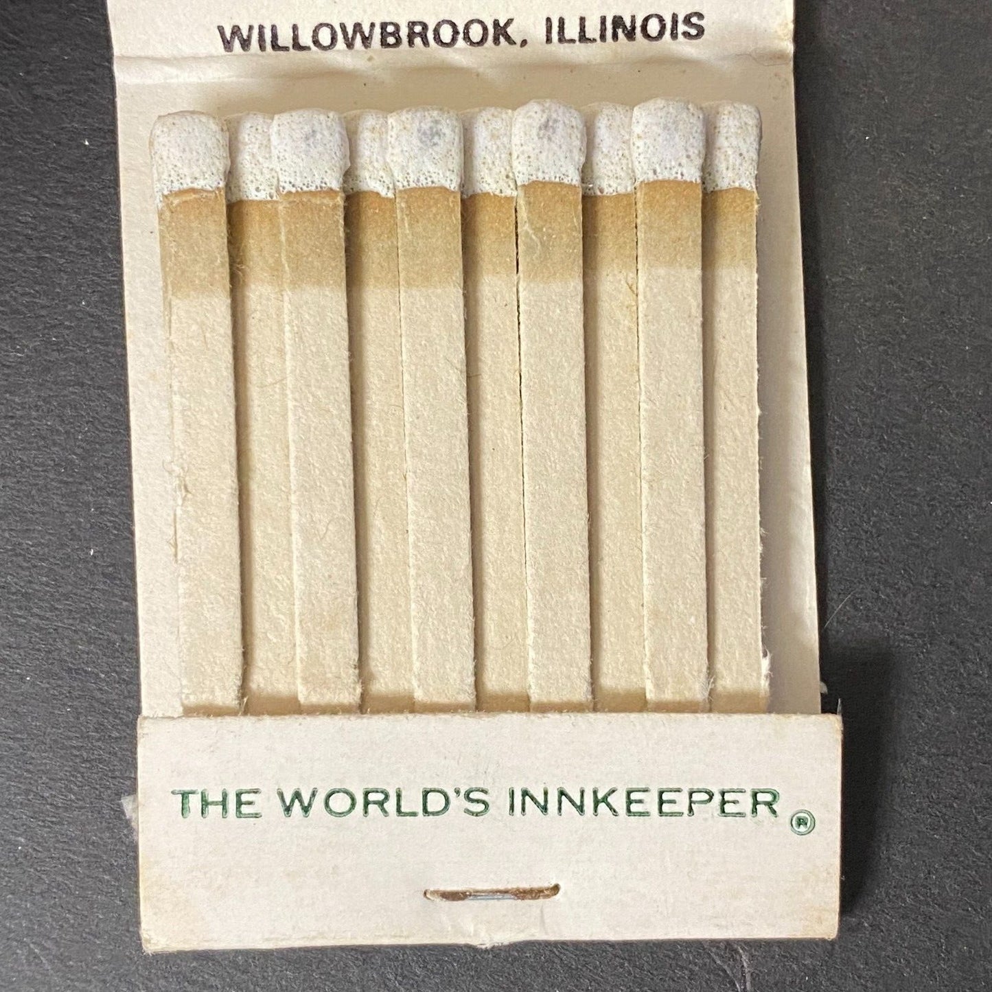 Holiday Inn Holidex Computer Chicago Willowbrook Full Matchbook c1974-80's