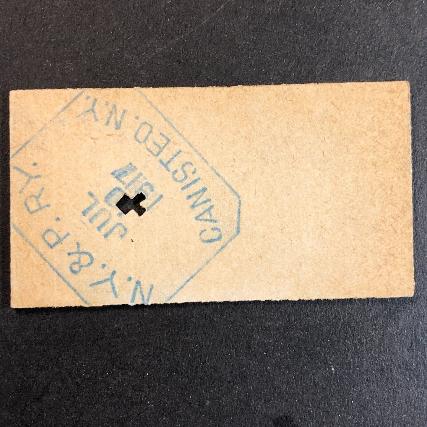 New York & Pennsylvania Railroad July 19 1917 Whitesville, NY Ticket #18263