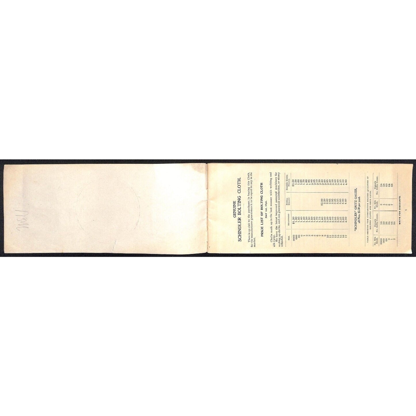 Edward. P. Allis Co. Milwaukee 1890's Wire Cloth Catalog Order Form Booklet 32pp