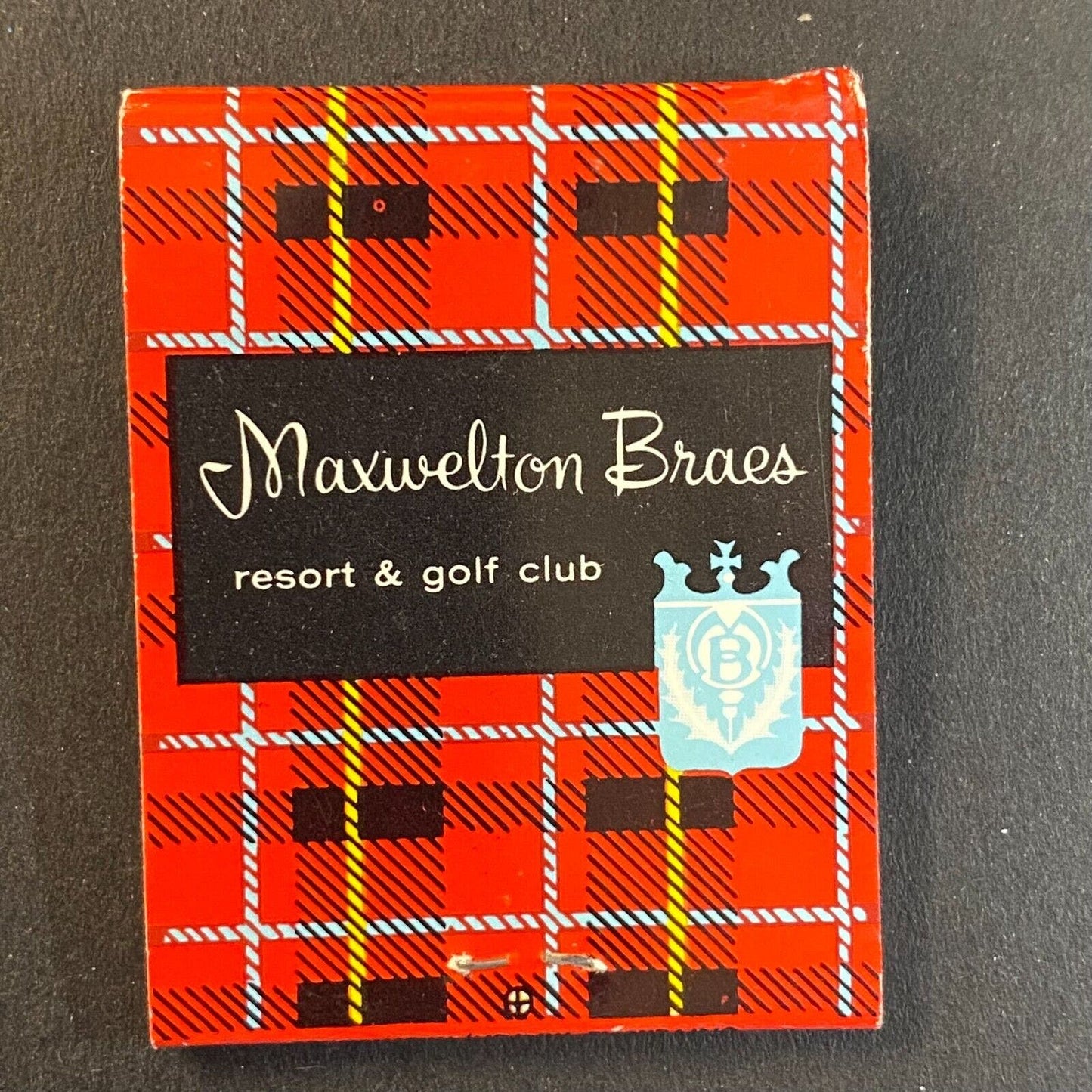 Maxwelton Braes Resort & Golf Club Baileys Harbor, WI c1966-73 Full Matchbook