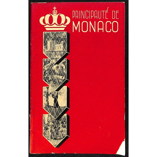 c1930's "Principauté de Monaco" Travel Brochure 32pp + Fold-Out Centerfold Pages