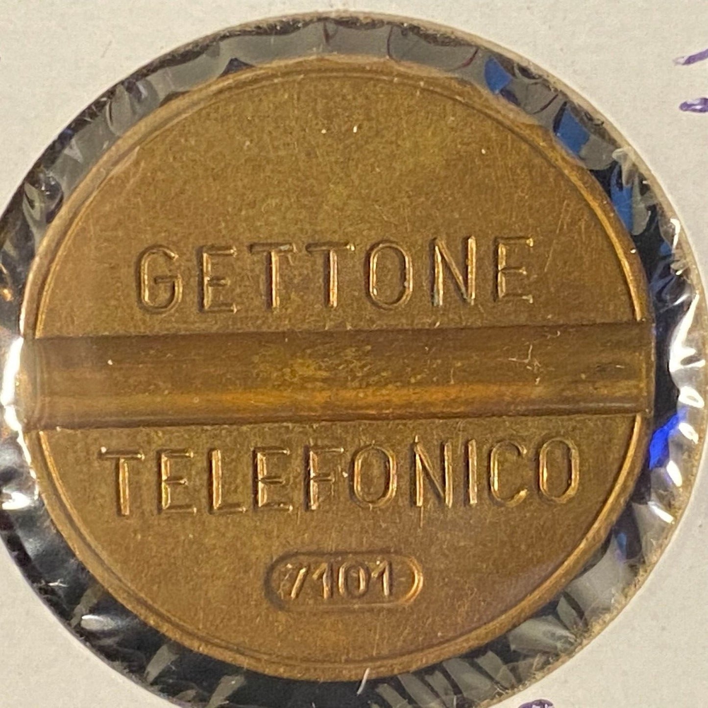 Gettone Telefonico Public Telephone Token 1971 Italy Bronze 24.5mm 7.2g #7101 VG