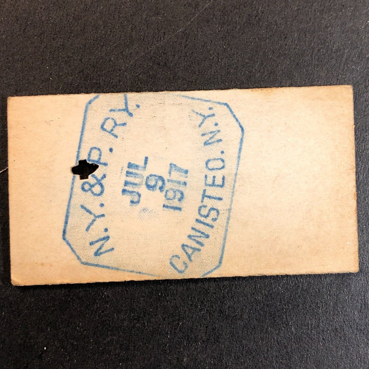 New York & Pennsylvania Railroad July 9 1917 Genesee, PA Ticket #10729