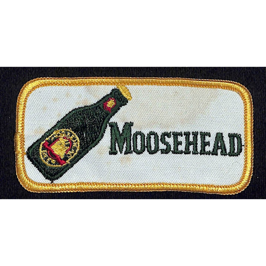Moosehead Beer Patch Vintage Embroidered 2" x 4 1/4" VGC c1975-80's