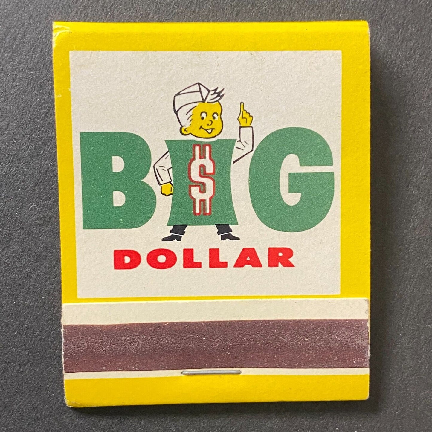 "Big Dollar" Stores (Cleveland?) Full Matchbook Scarce VGC c1960's-74