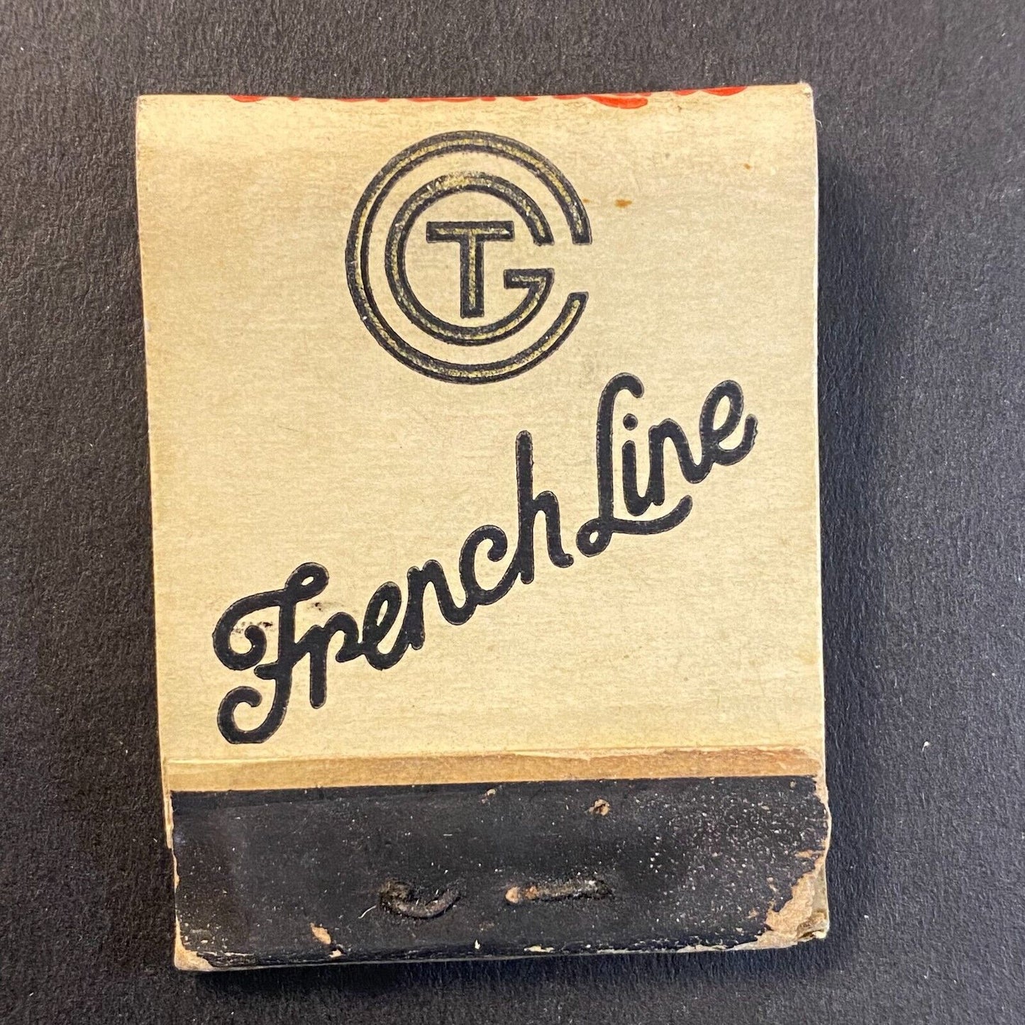 French Lines Full 20-Strike Matchbook c1930's-40's Very Scarce