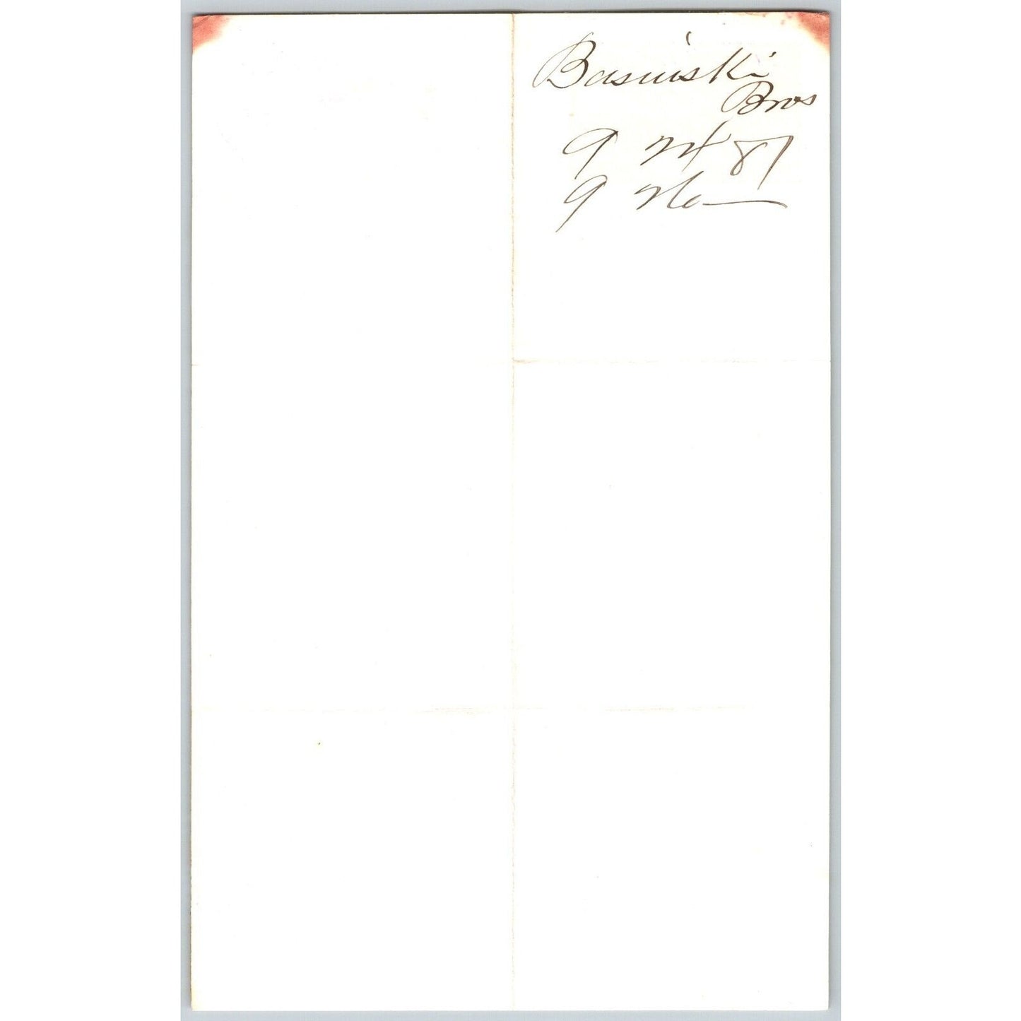 J. Basinski & Bros. Bozeman, MT (Dry Goods) 9/24 1881 Letterhead Henry Elling*