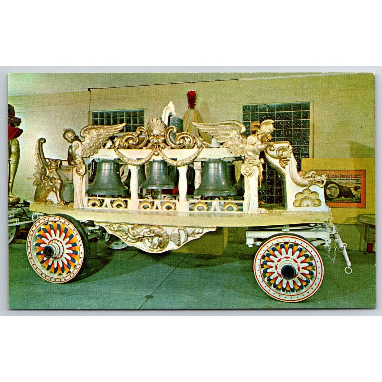 Ringling Bros. Moeller Bell Wagon Baraboo Postcard VGC NP c1960's