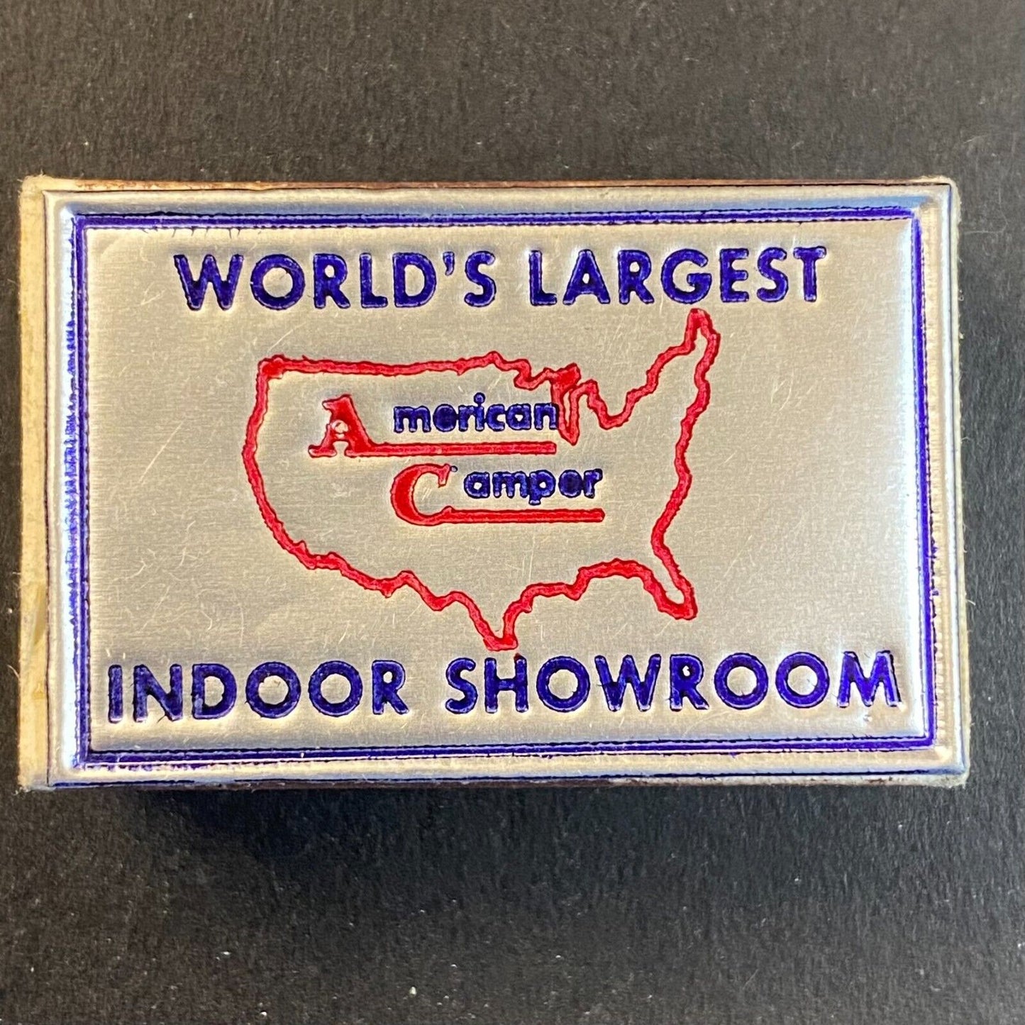 American Camper Company South San Francisco c1970's Foil Matchbox VGC