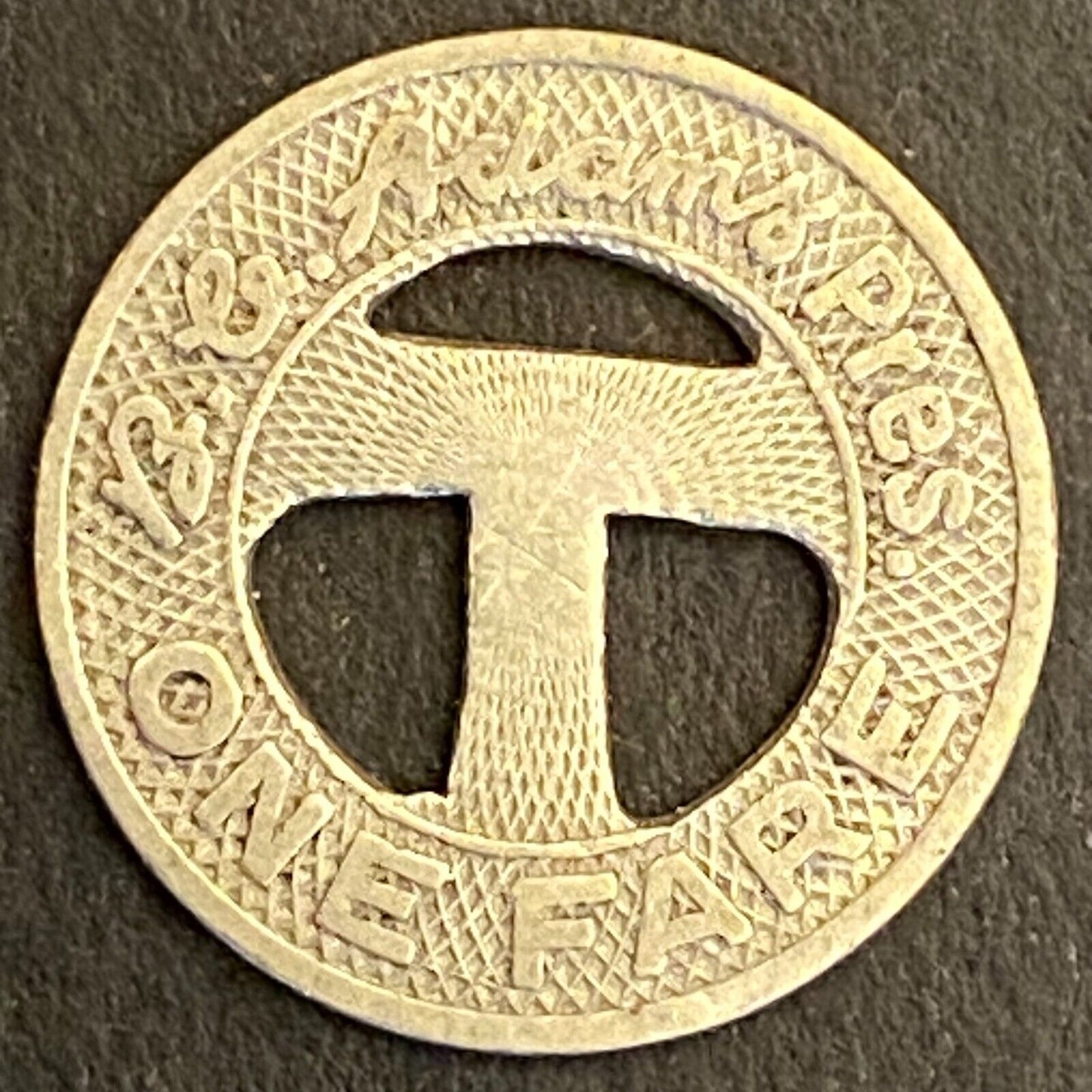Community Traction Co Toledo One Fare Transit Token 16mm (#2)
