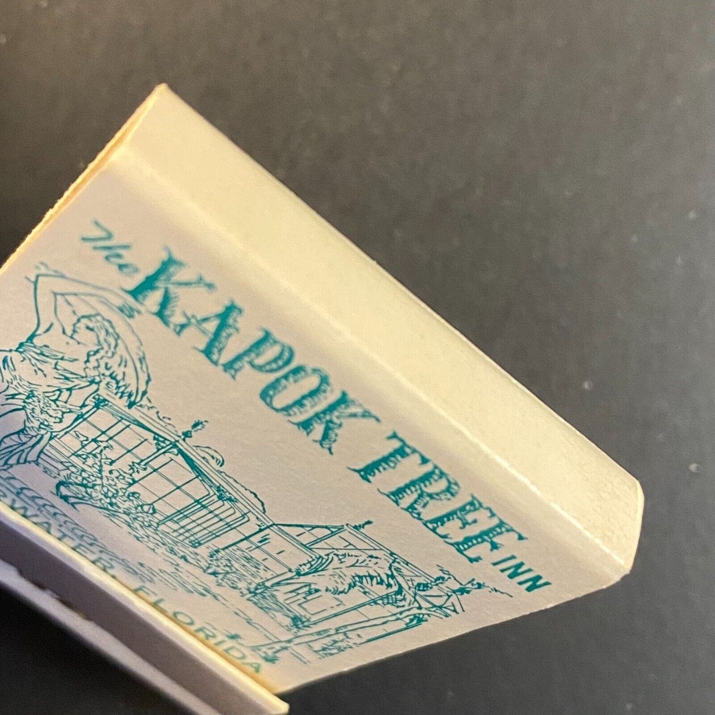 Kapok Tree Inn Clearwater c1950's-60s Full Matchbook w/ Peel Off Paper Strip