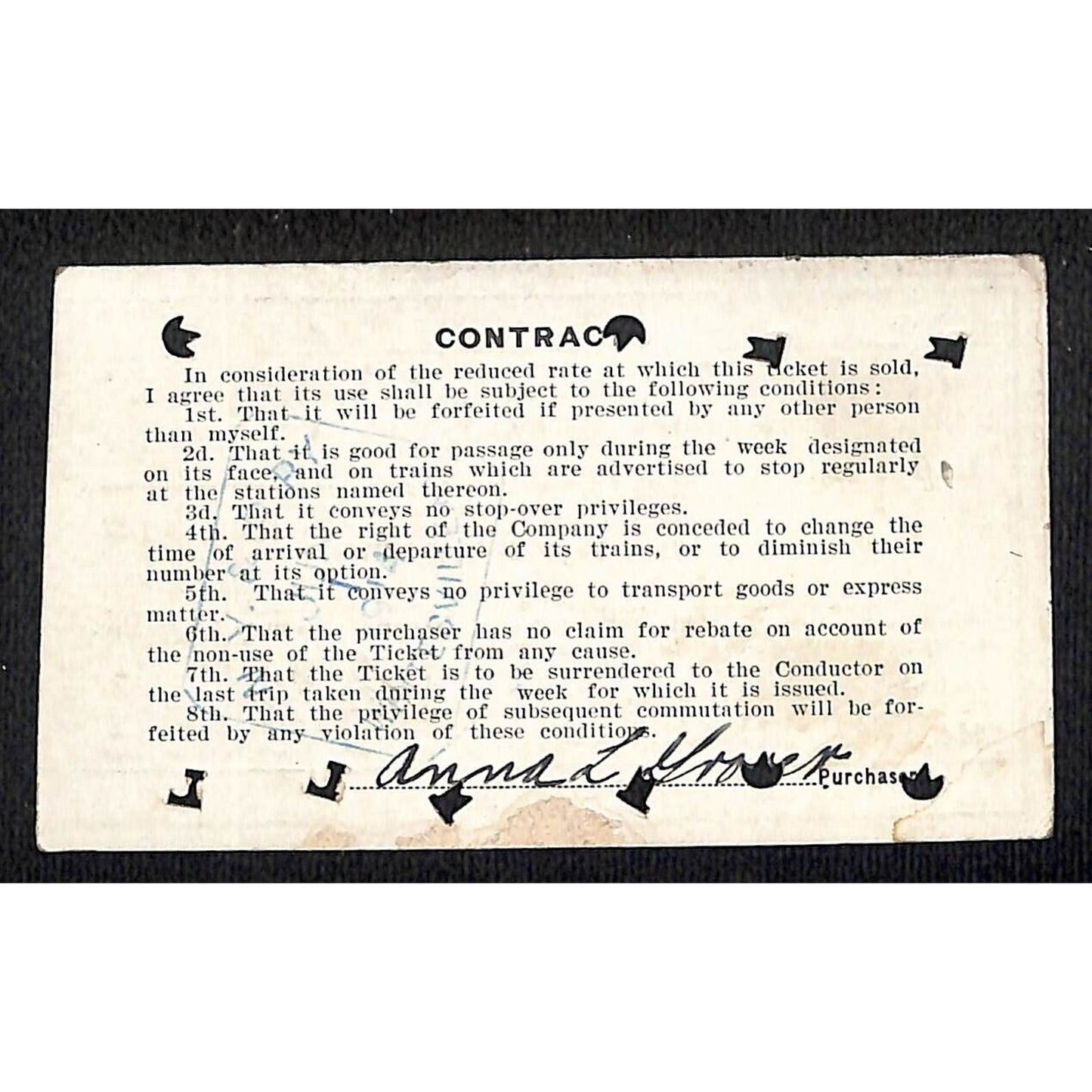 New York & Pennsylvania Ry 1914 Special Weekly Ticket Scarce #5498