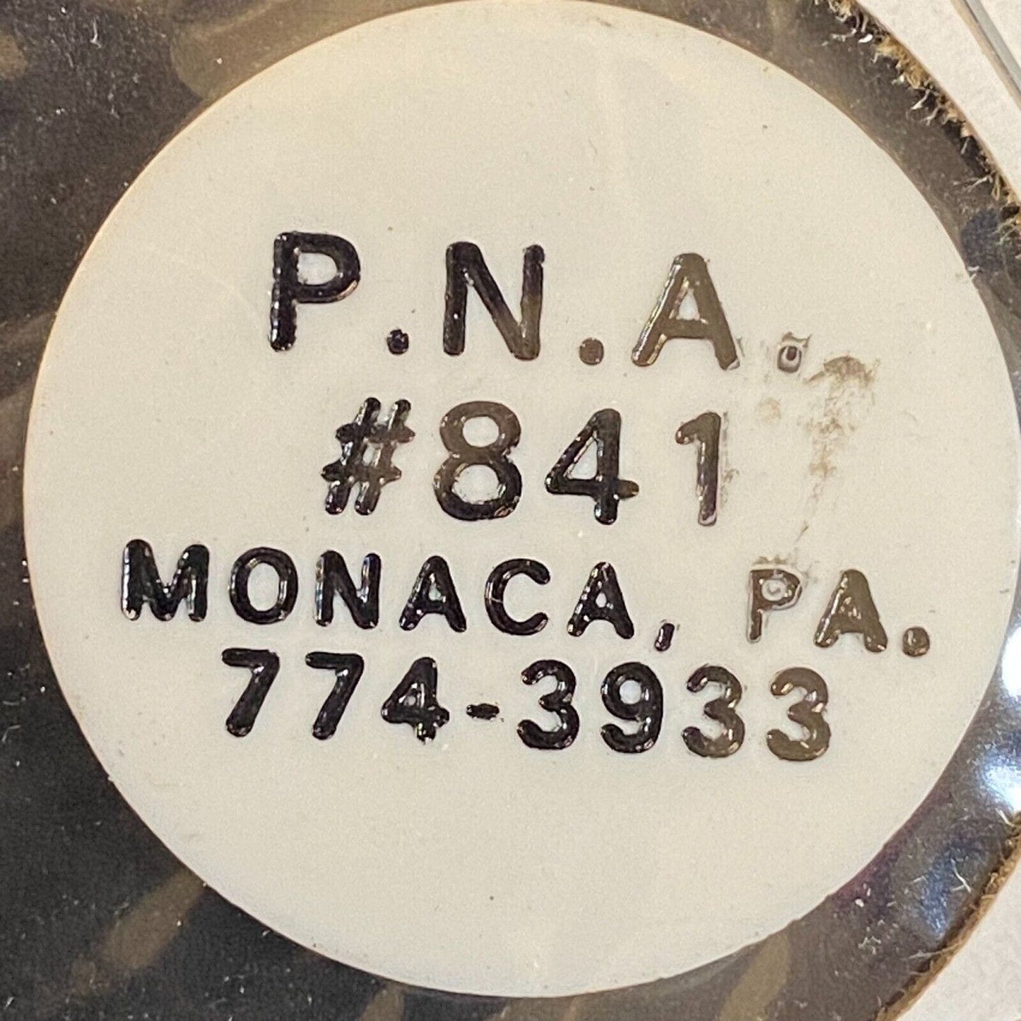 Monaca, PA PNA Polish National Alliance #841 c1980's Plastic Token "Draft"