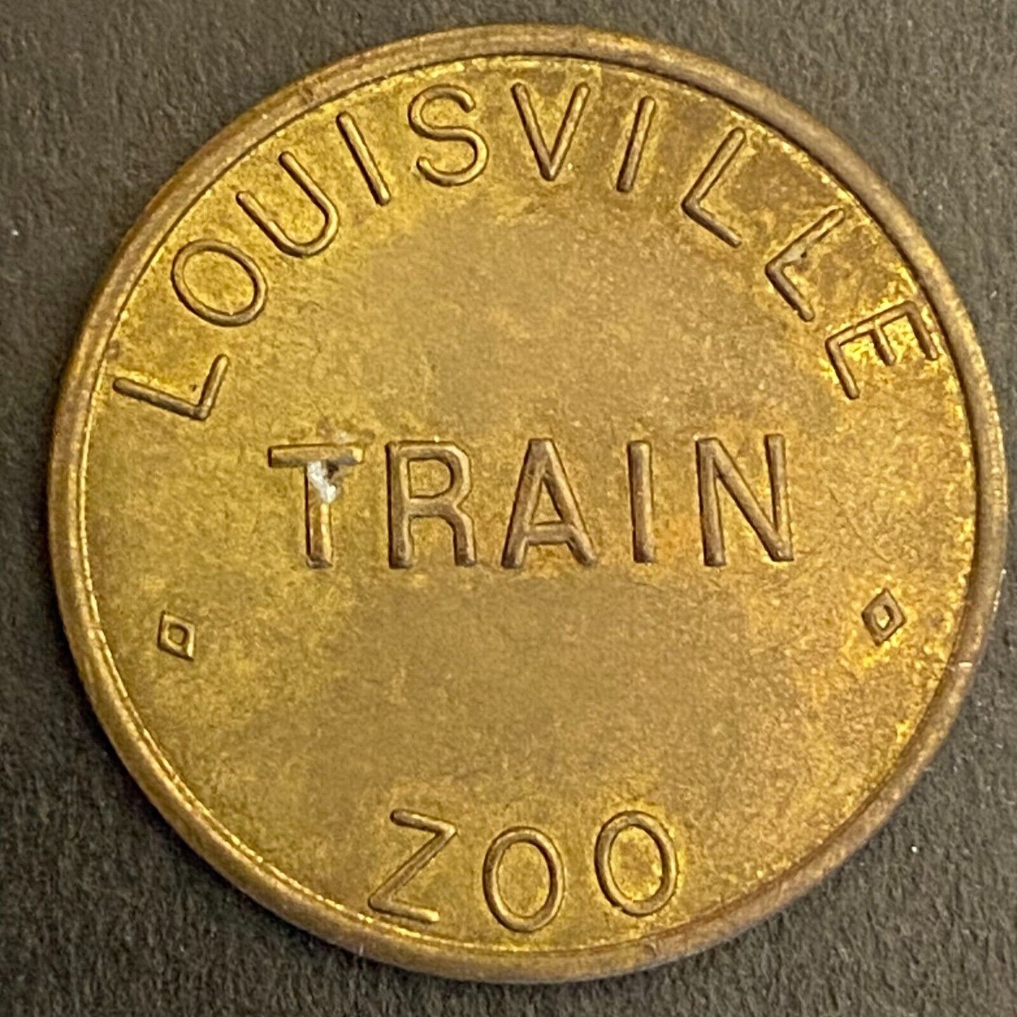 Louisville Train Zoo (Kentucky) Transit Token RT 25mm c1968 Scarce