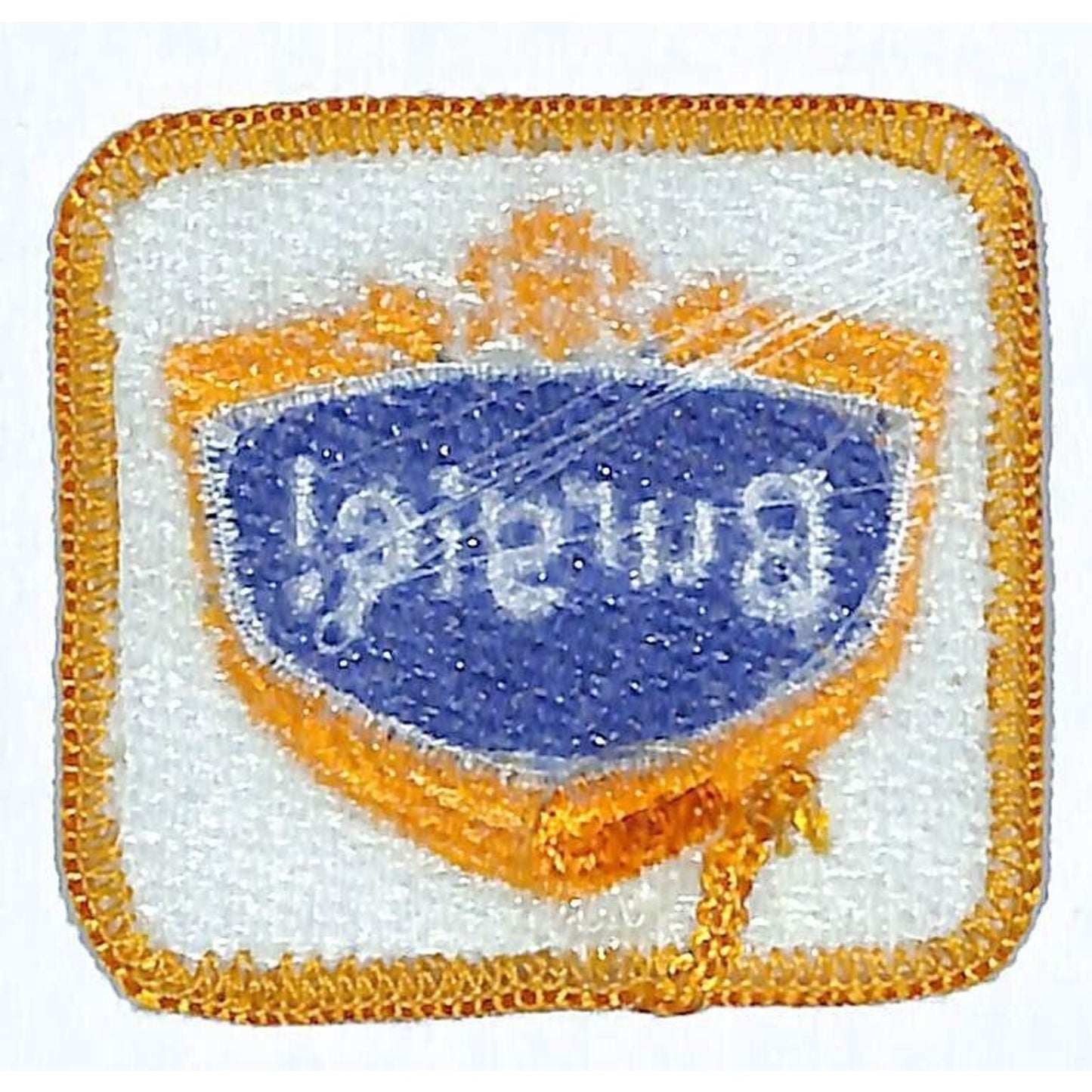 Burgie! Beer Patch Vintage Embroidered Small 2" x 2 1/4" VGC NOS c1975-85