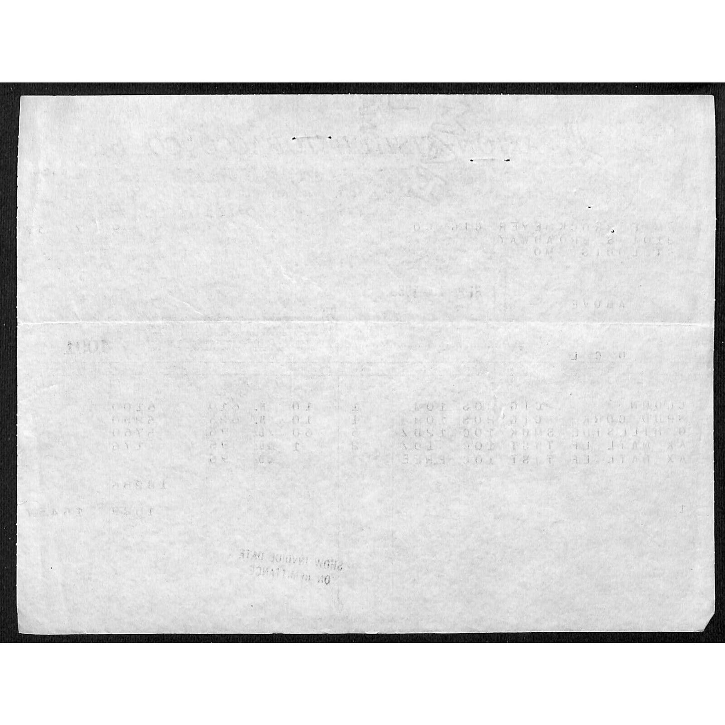 Louisville, KY The Axton-Fisher Tobacco Co. Spud Twenty Grand 9/7 1939 Billhead