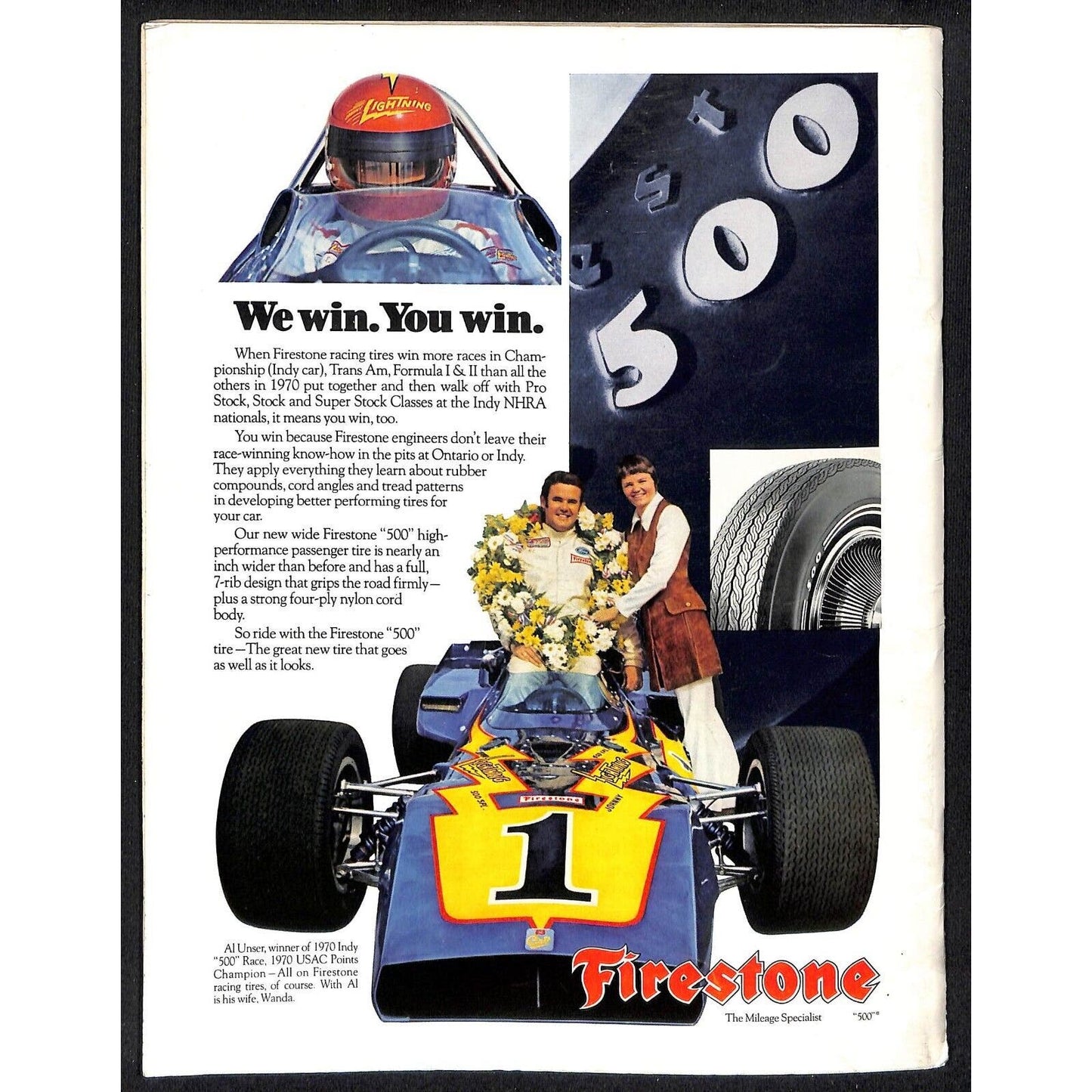 1971 Indianapolis 500 Program Racing VGC 132pp 9.8oz