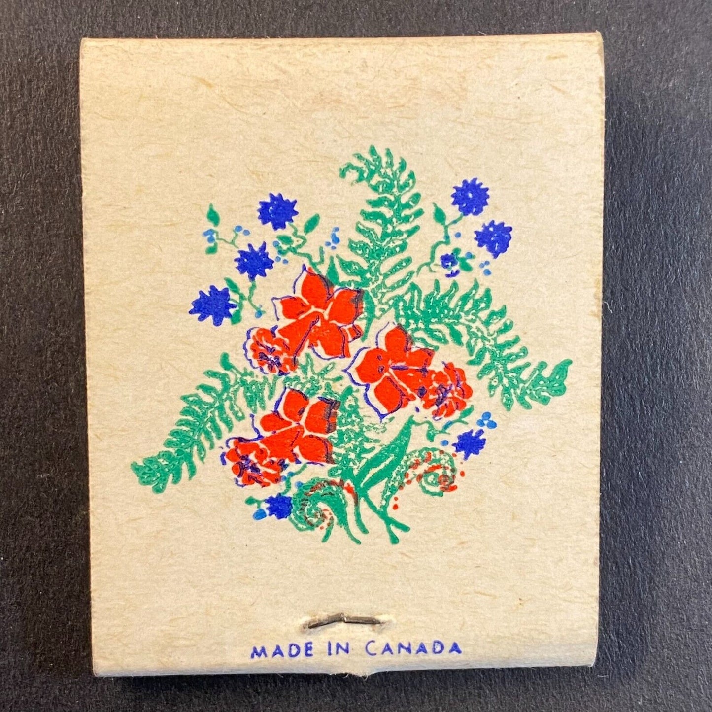 Floral Art Generic (No Company) D.D. Bean & Sons Full Matchbook c1960's-73