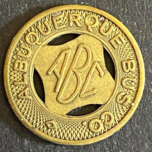 Albuquerque Bus Co. "ABC" Health Country Transit Token 16mm (#5)