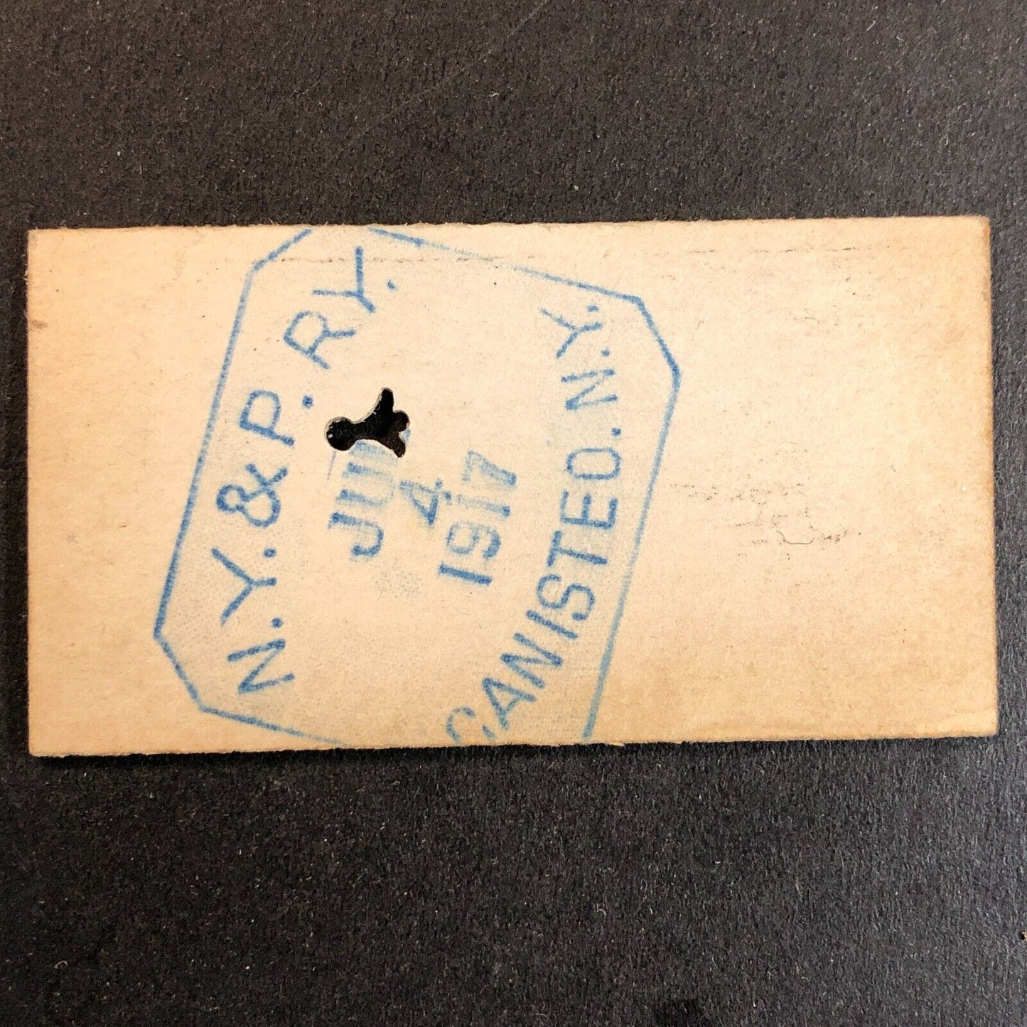 New York & Pennsylvania Railroad July 4 1917 Genesee, PA Ticket #10724
