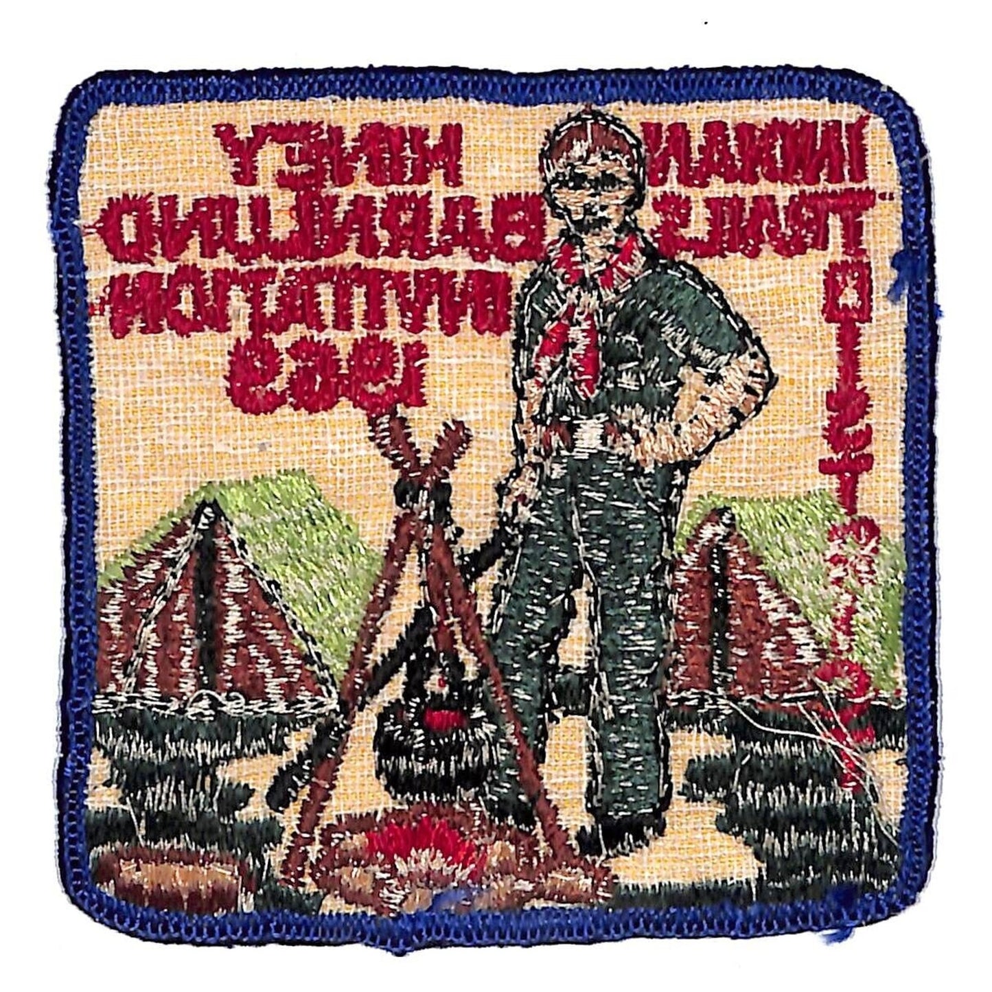 Boy Scouts BSA 1969 Indian Trails Hiney Barnlund Invitation Patch Scarce