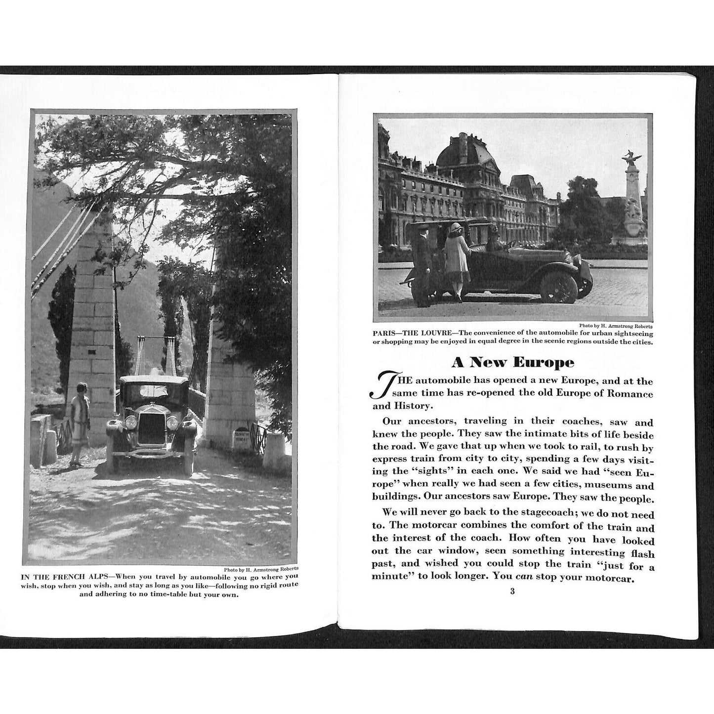 Motoring Abroad Raymond and Whitcomb 1929 "A New Europe" Travel Brochure 55pp