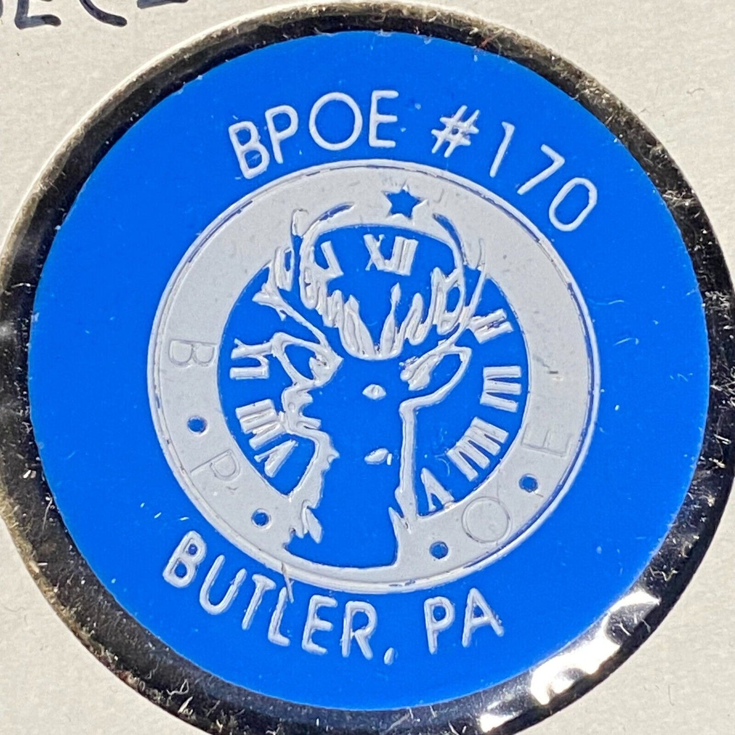 Butler, PA BPOE Elks Post 170 Plastic Drink Token G/F "Pop"