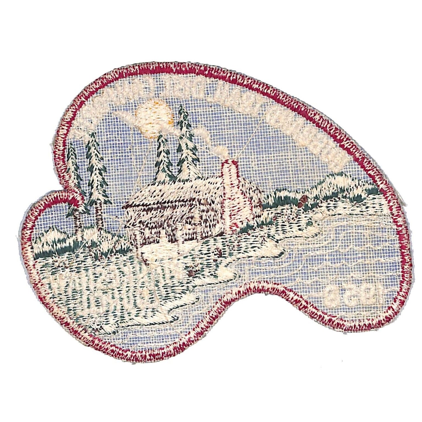 Boy Scouts BSA 1958 Piankeshaw Council Hubbard Trail Camporee Patch VGC Scarce