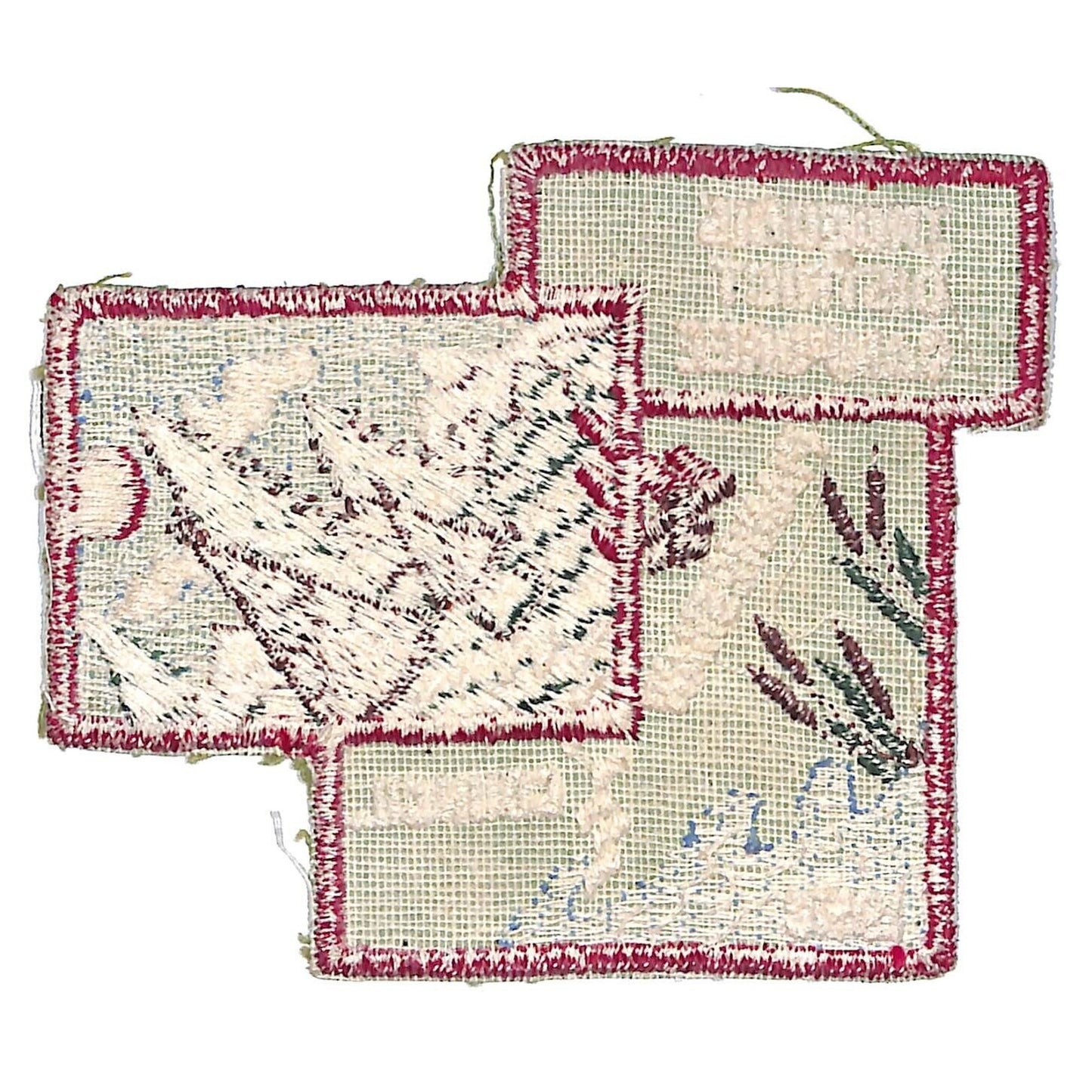 Boy Scouts BSA 1958 Piankeshaw Iroquois District Camporee Emb. Patch Scarce VGC