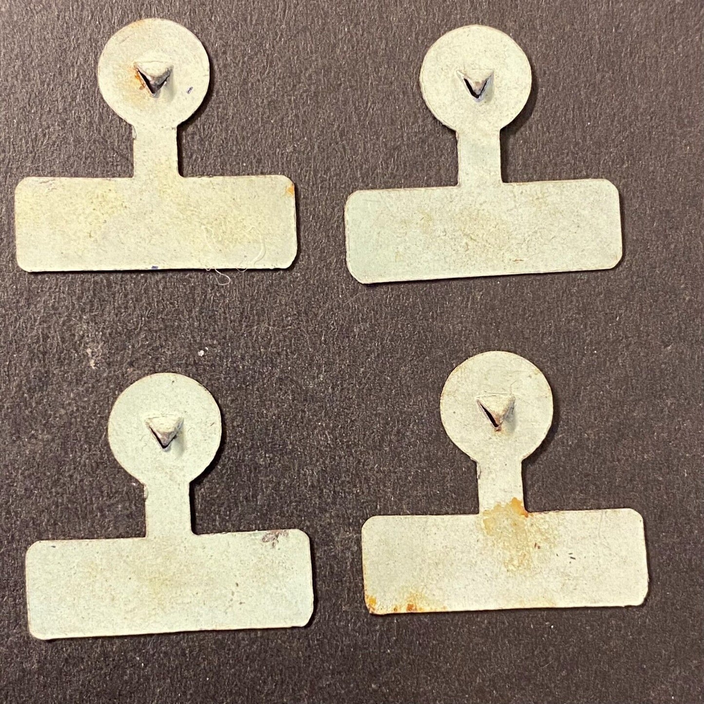 Group of 4 "Donovan" Election Campaign Steel Fold Over Pins Small 7/8" Vintage