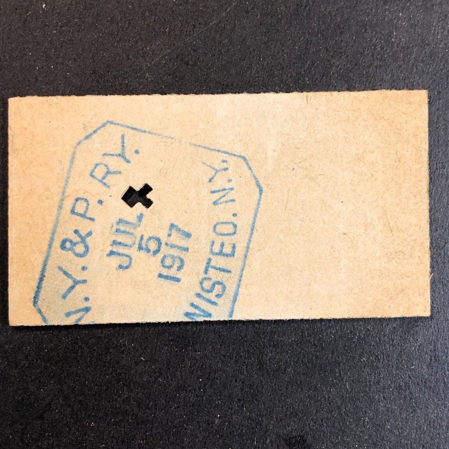 New York & Pennsylvania Railroad July 5 1917 Whitesville, NY Ticket #18224