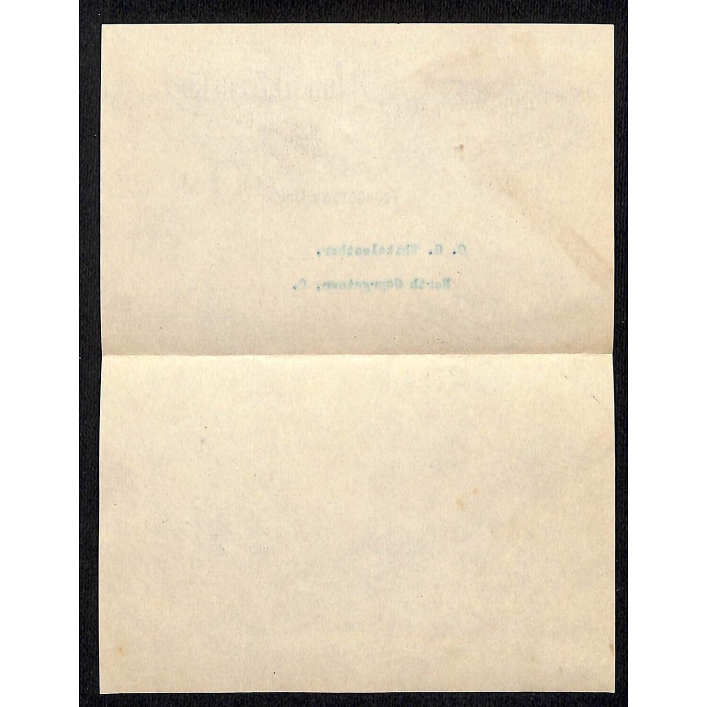 John H. Fitch Co. Youngstown, OH 1911 Statement Whiteleather* N. Georgetown, OH