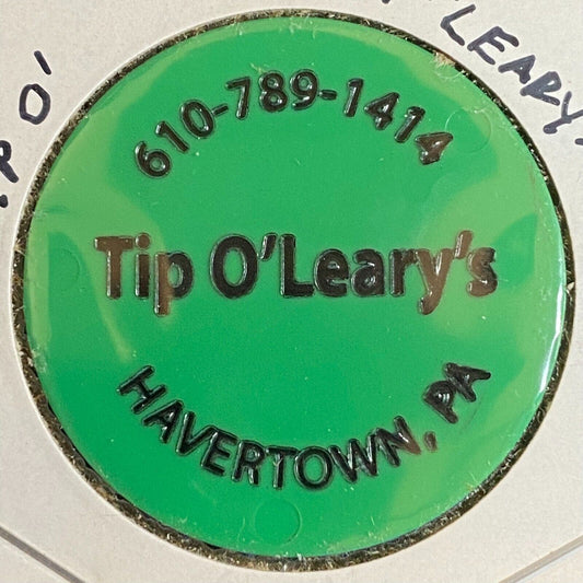 Havertown, PA Top O'Leary's Plastic c2009 "G/F One Beer" Drink Token