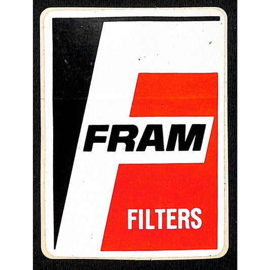 Fram Filters Vintage Performance Auto Sticker c1970's-80's (#2)
