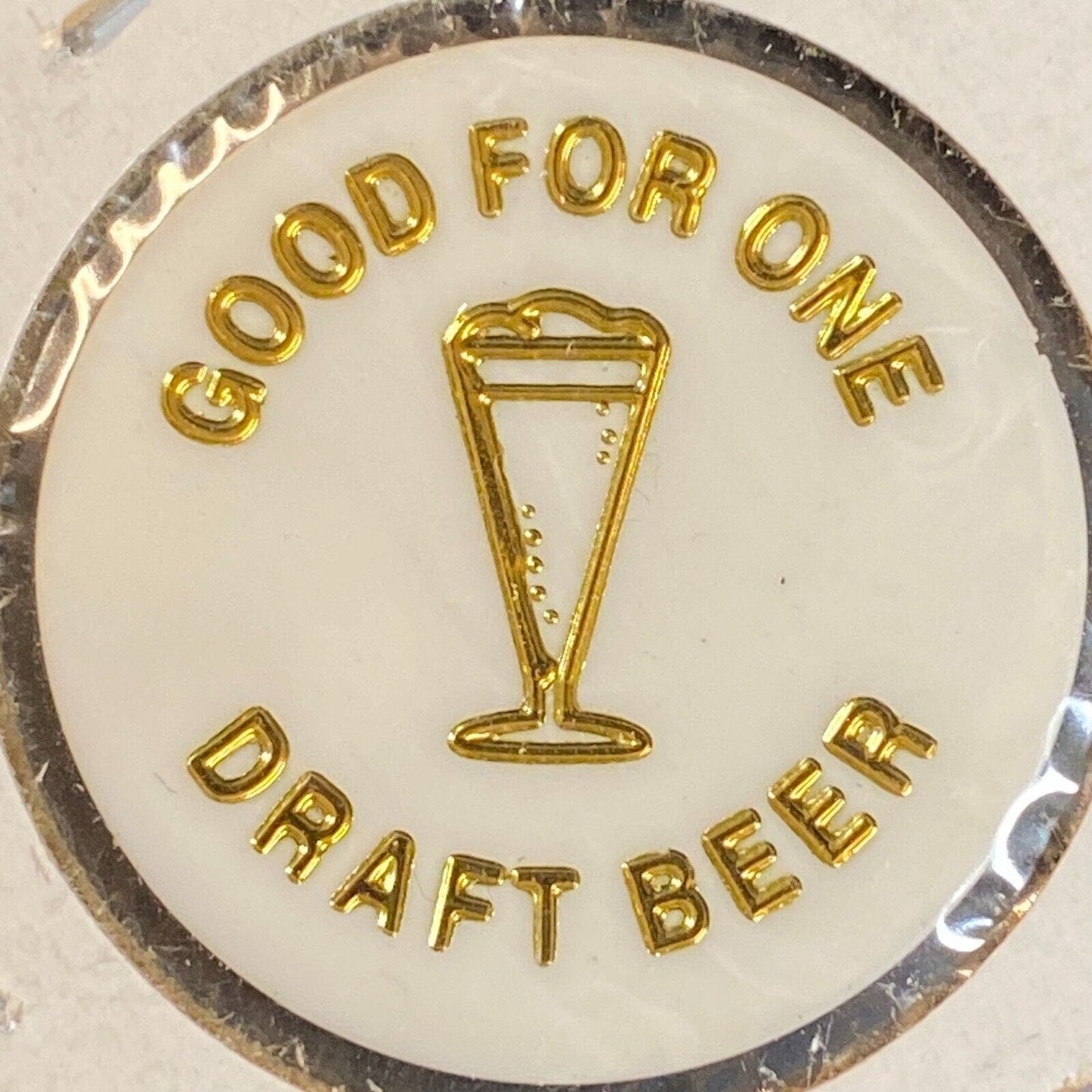 Jersey Shore, PA Elks Club #157 c1970's-80's Plastic "One Draft Beer" Token