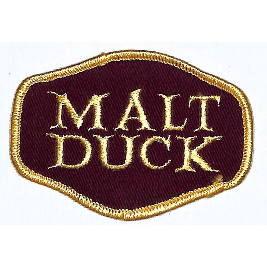 Malt Duck Beer Patch Vintage 2 1/2 x 3 3/4" VGC NOS c1975-85 Scarce (#2)