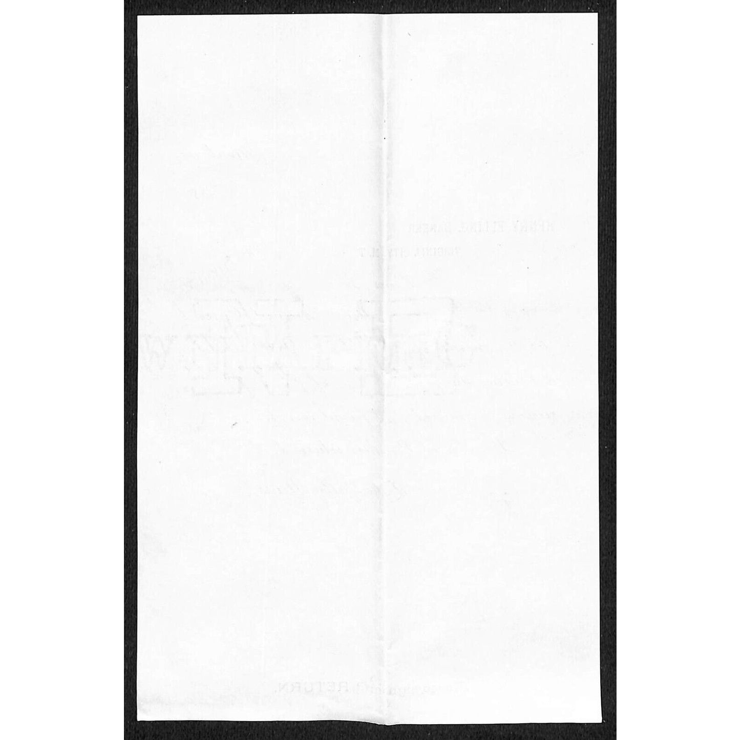 1889 Henry Elling Virginia City Montana Territory Monthly Statement (#5)